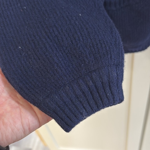 MCM Vtg Gleneagles Knitwear Co. 100% Cashmere Cardigan Navy Blue Scotland Rare - Picture 4 of 14